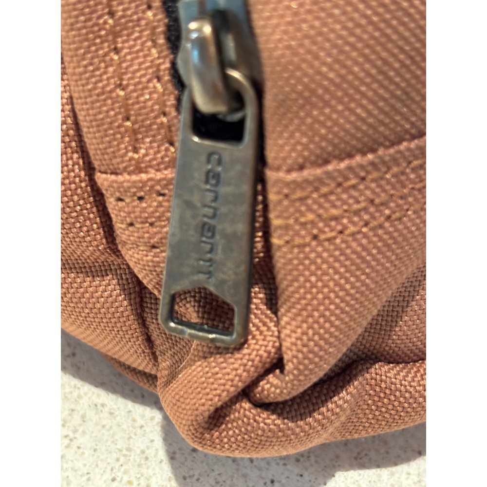 Carhartt Men Brown Canvas Waist Pack Fanny Pack Hip Bag Adjustable Strap - Picture 3 of 15